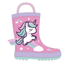 Stivali pioggia Mr Tiggle Unicorno Pastello con imbottitura in pile