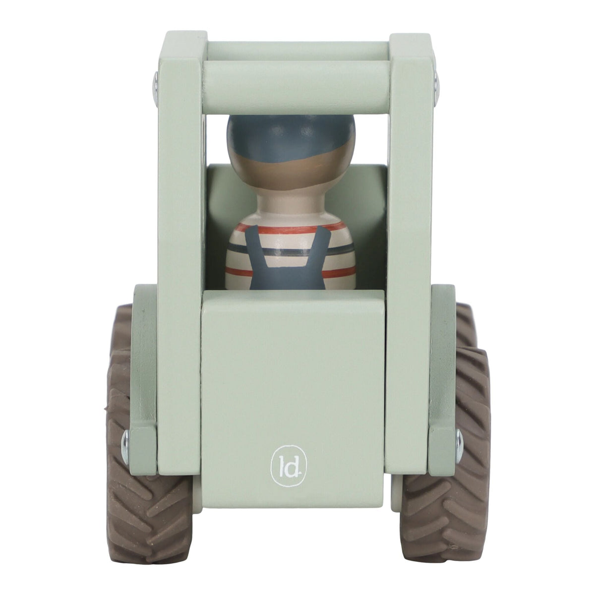 Trattore con ruote in gomma Little Dutch in legno FSC