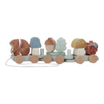 Trenino di blocchi in legno Little Dutch Forest Friends con scoiattolo