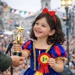 Bambina con vestito principessa Cenerentola - Costume di Carnevale resistente, facile da indossare e adatto al gioco