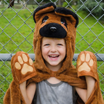 Dettaglio zampe peluche costume cane - Travestimento divertente e comodo che non prude