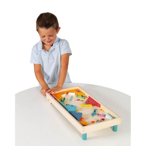 Flipper Janod in legno certificato FSC, palline in metallo
