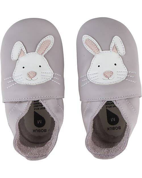 Bobux Soft Sole babbucce Coniglietto Lilla - Come camminare a piedi nudi - Le Coccole