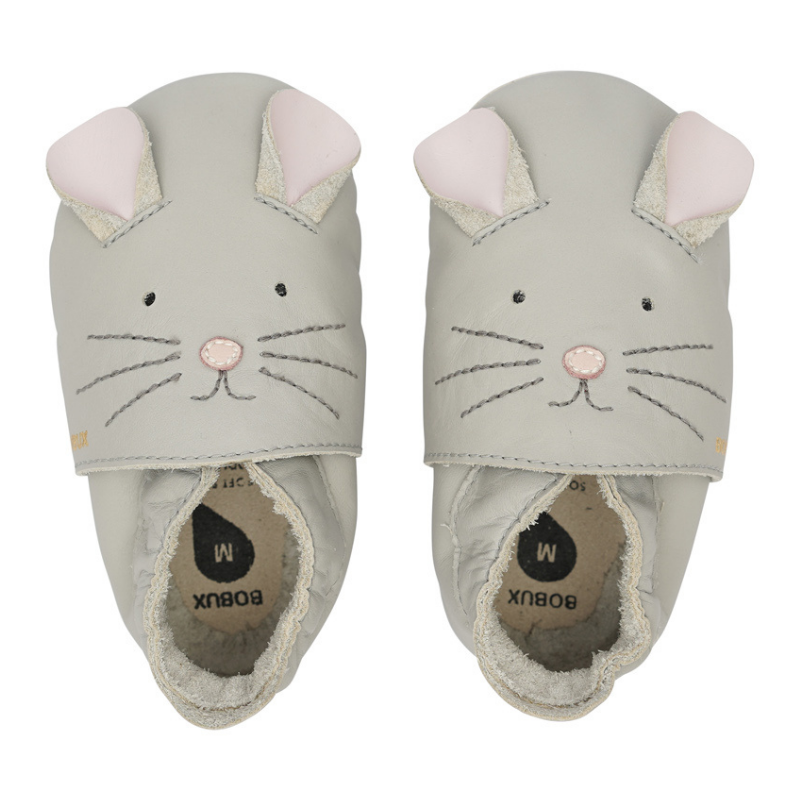 Bobux Soft Sole Babbucce Topolino Grigio - Come camminare a piedi nudi