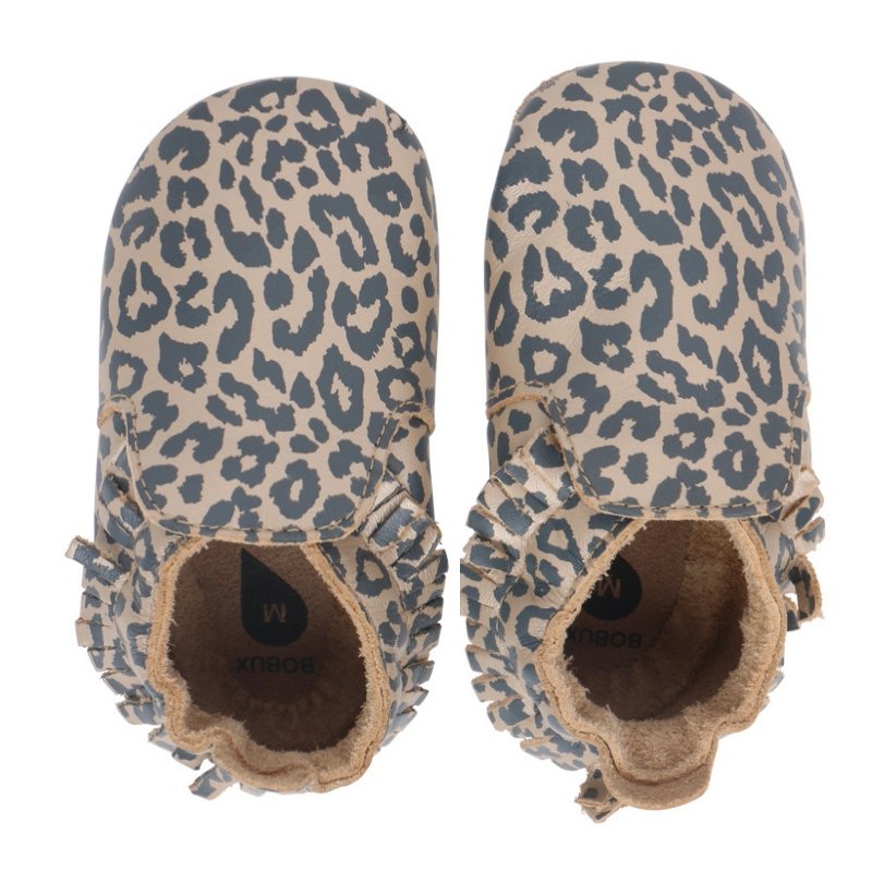 Bobux Soft Sole Babbucce Leopard - Come camminare a piedi nudi - Le Coccole