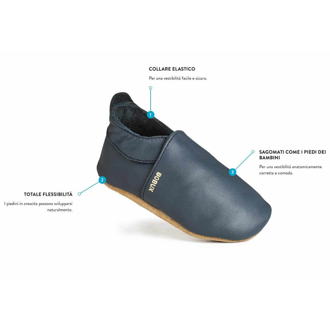 Bobux Soft Sole Babbucce Coniglio Argento - Come camminare a piedi nudi - Le Coccole