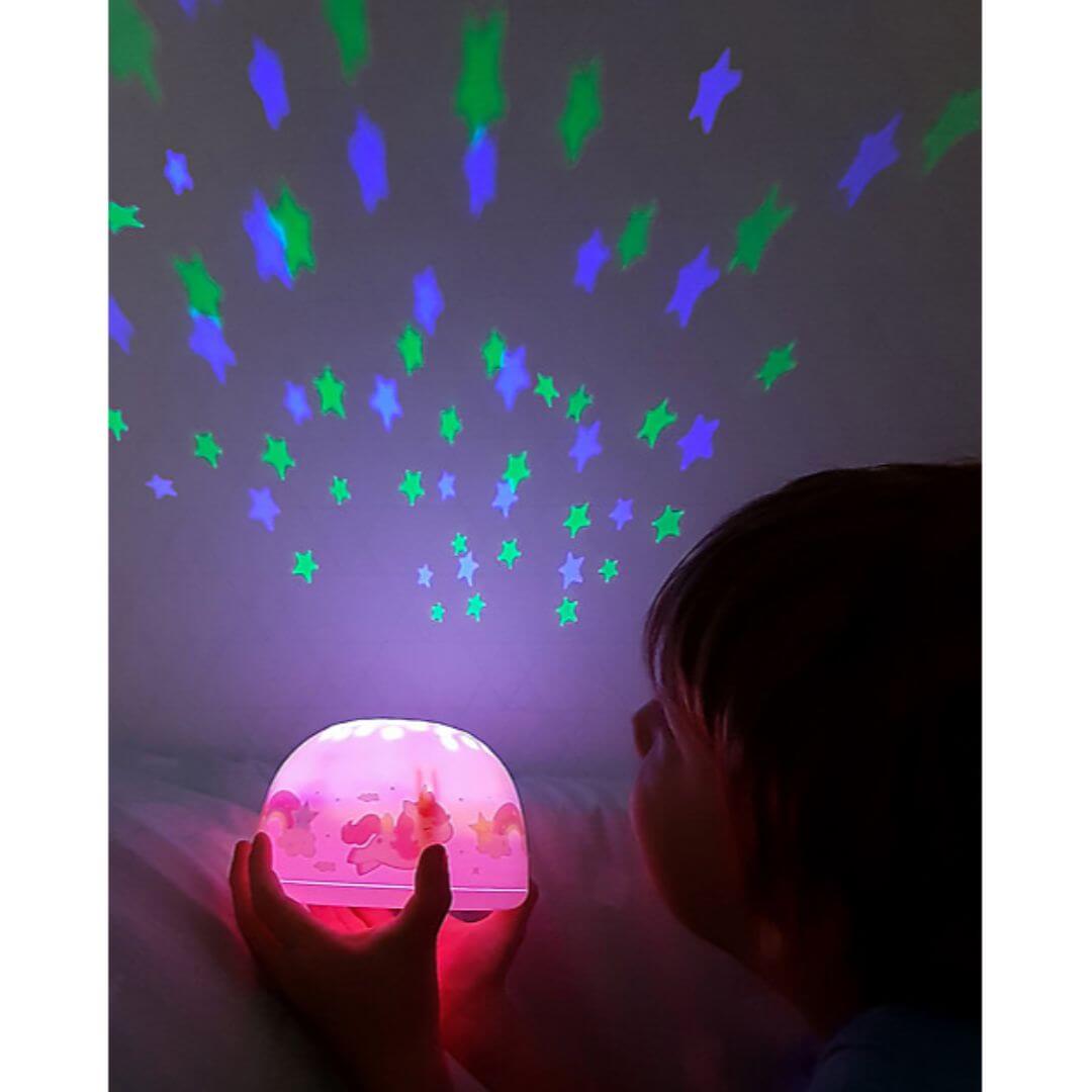 Luce LED Proiettore, Unicorno Rosa - Stelle - Le Coccole