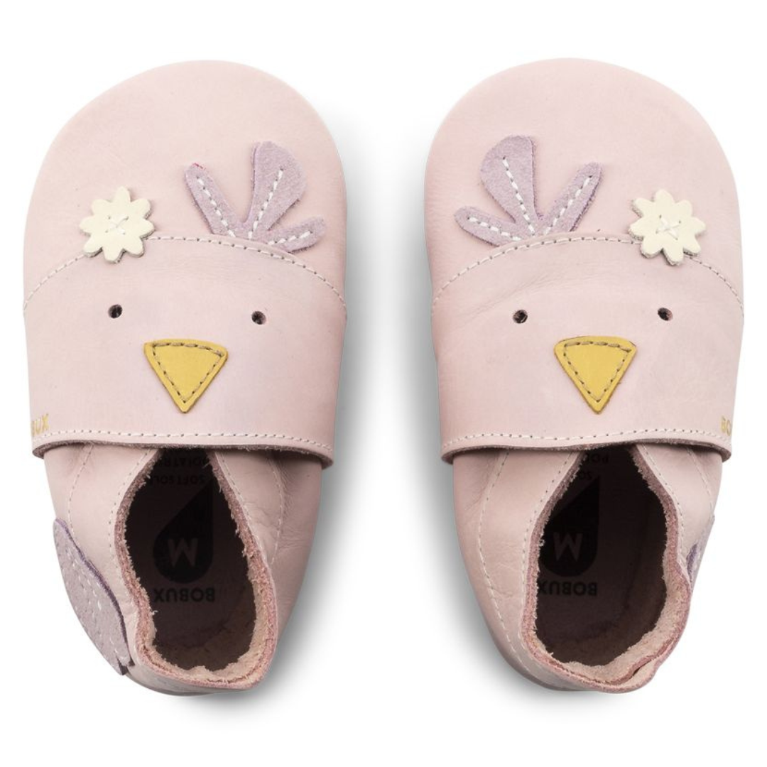 Bobux Soft Sole | Uccellino Rosa | Chickie Blossom