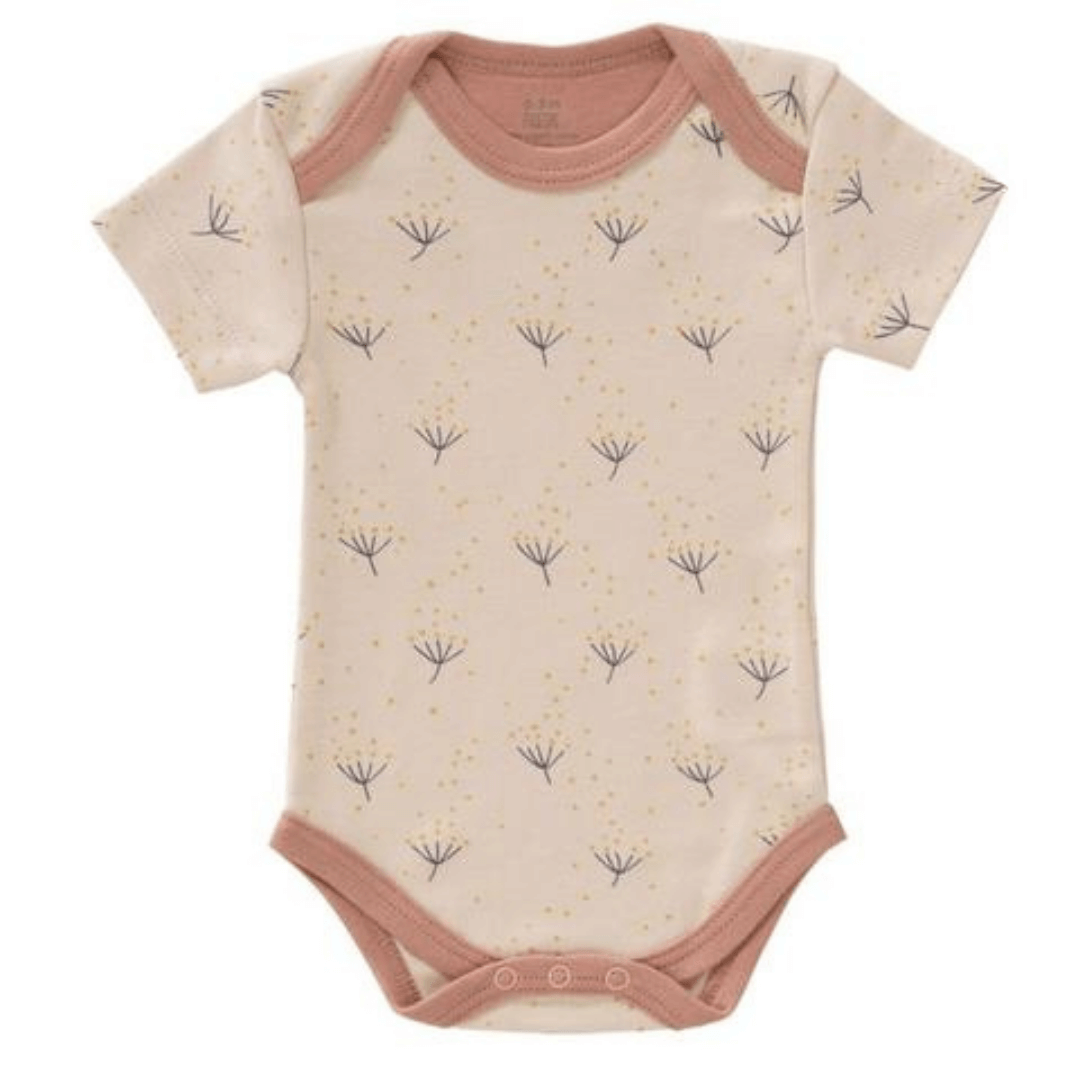 Body Fresk a Maniche Corte - Tarassaco Rosa - 100% Cotone bio