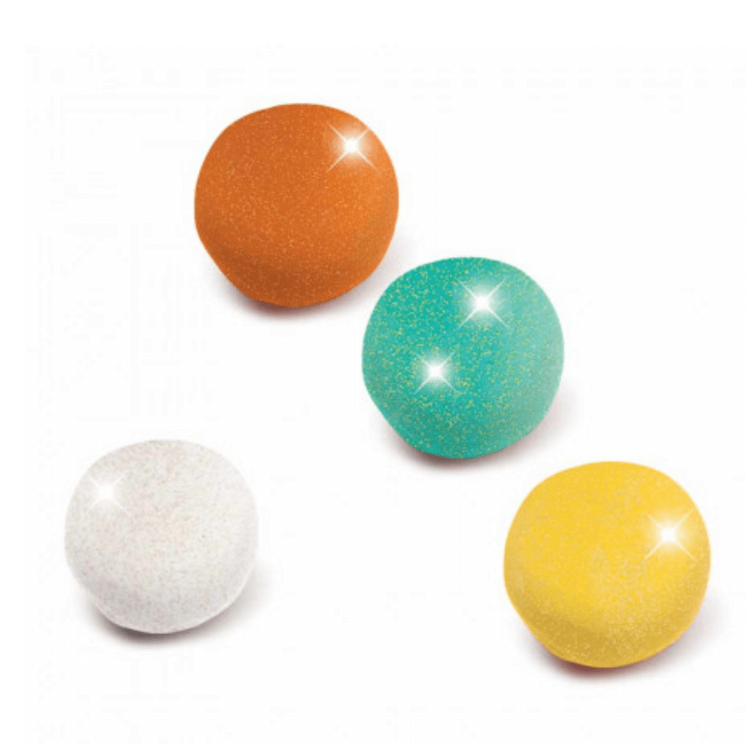 Djeco Pasta modellabile 4 Colori con Brillantini - 4 Vasetti da 140gr