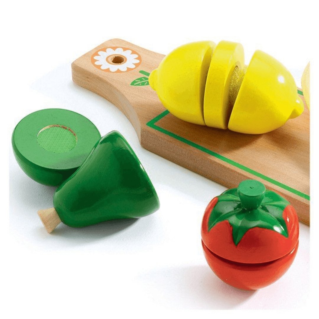 frutta e verdura in legno per bambini