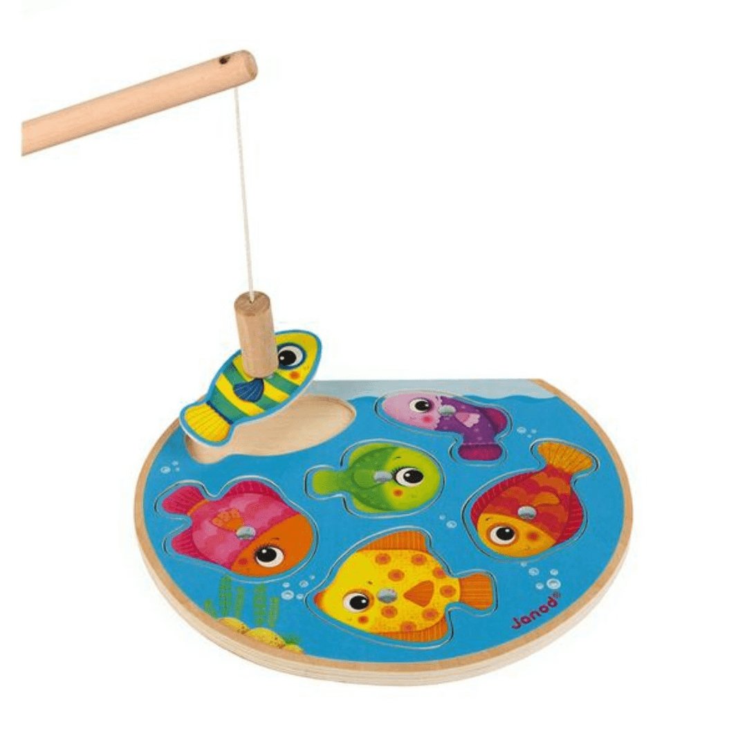 Gioco Pesca Magnetico In Legno SPEEDY MONKEY - Sviluppa Coordinazione E Destrezza