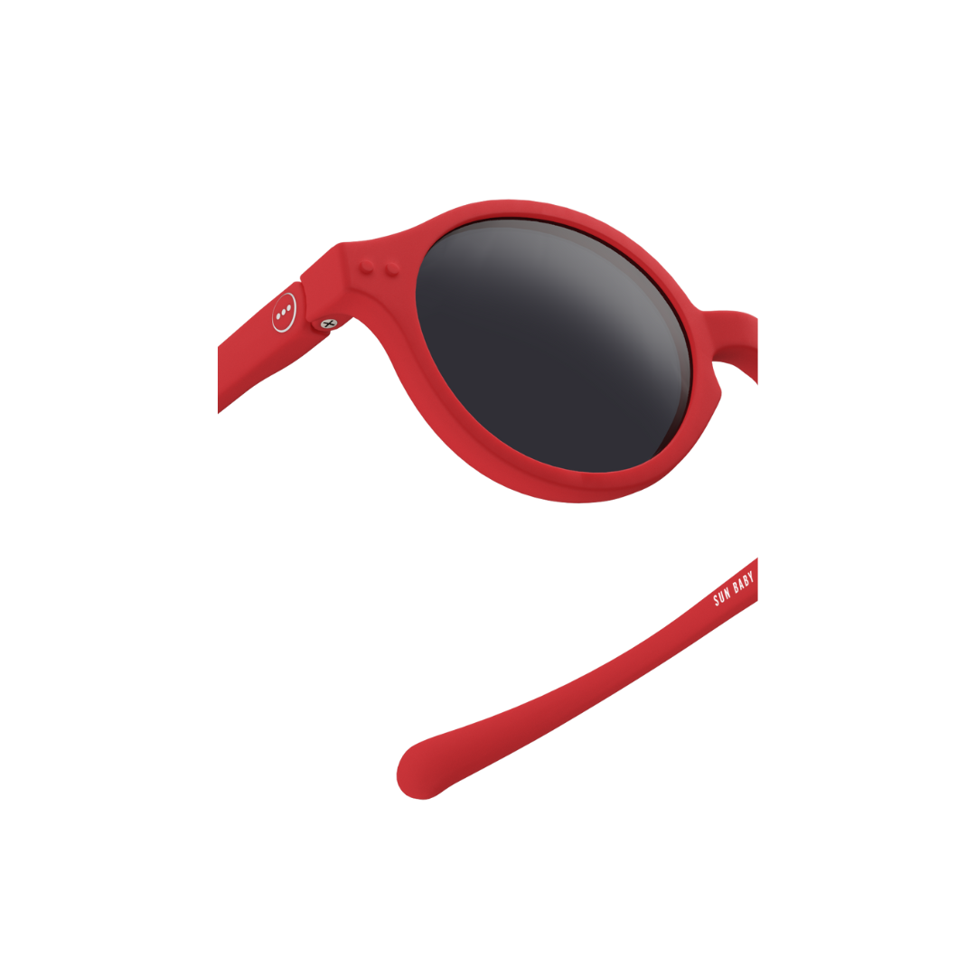 IZIPIZI Occhiali da Sole neonato 0-9 Mesi Red Protezione UV