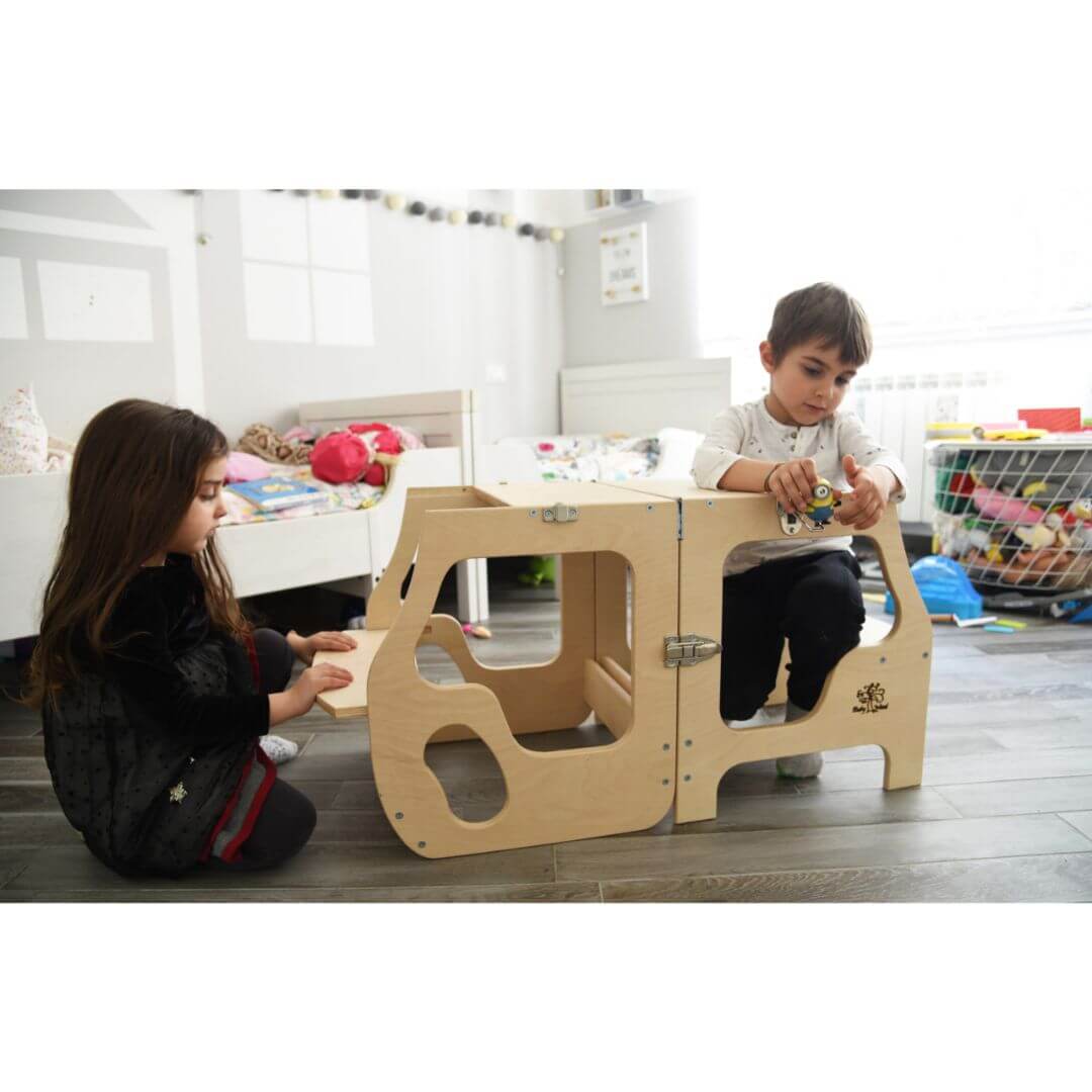 Torre Montessori - Convertibile in tavolino a 2 posti – Le Coccole