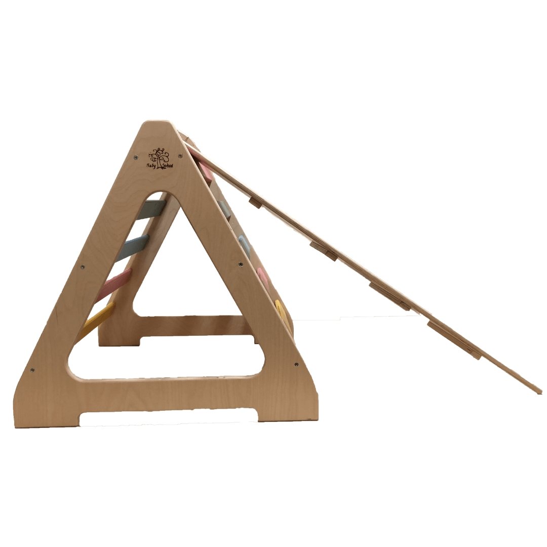 Triangolo Pikler + Rampa 124 x 32 cm 100% Legno - Arcobaleno